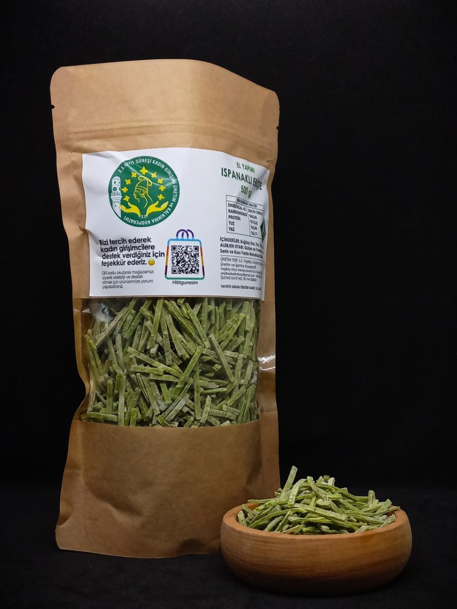 Hitit Güneşi Ispanaklı Erişte 500 gr