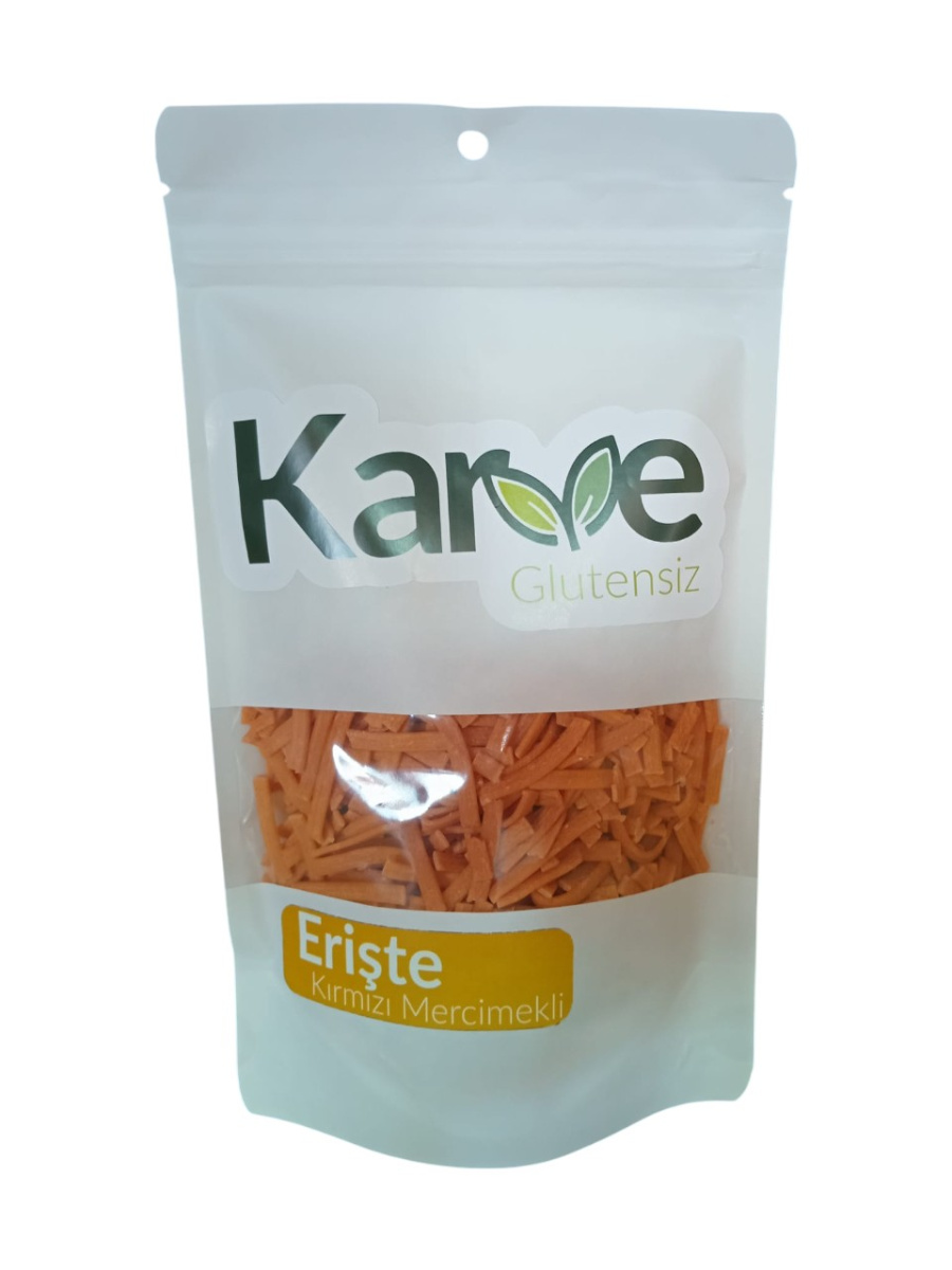 Karve Glutensiz Kırmızı Mercimekli Erişte 150 gr