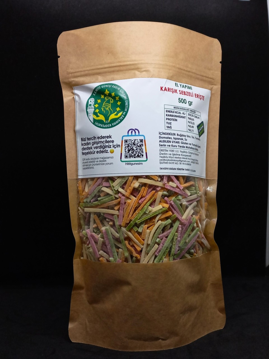 Hitit Güneşi Karışık Sebzeli Erişte 500 gr